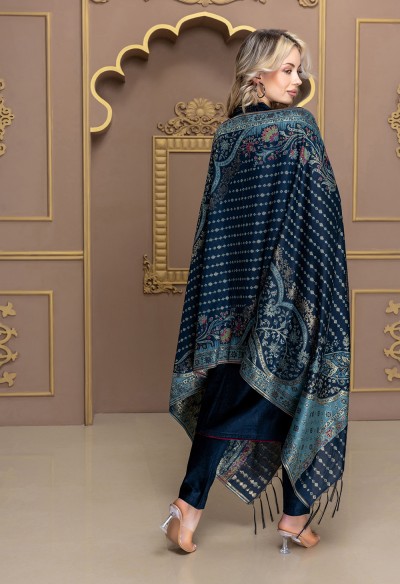 TEAL BANARSI DUPATTA SET